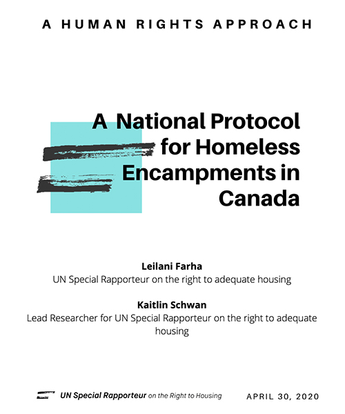 A National Protocol on Homeless Encampments: A Human Rights Approach