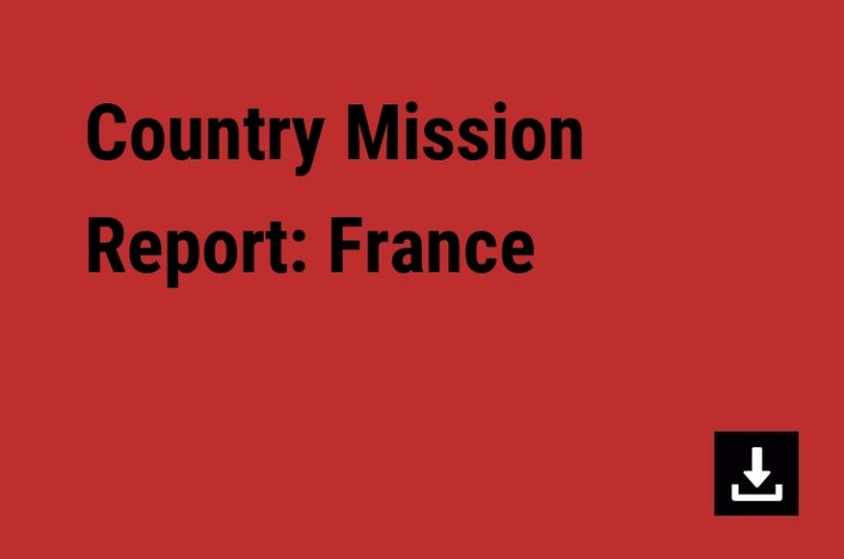 Country Mission Report: France