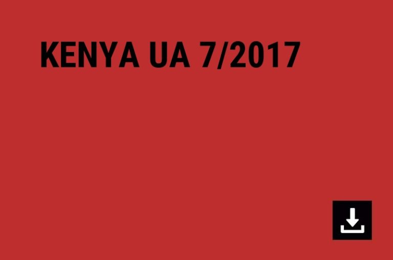 KENYA UA 7/2017