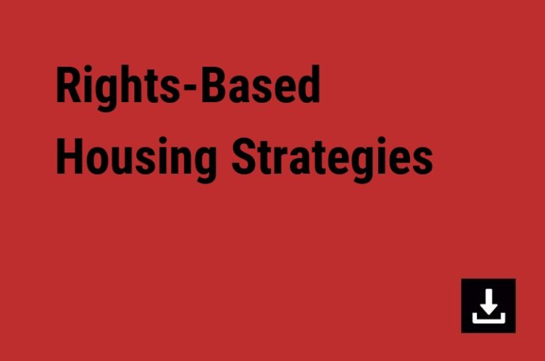 Rights-Based Housing Strategies